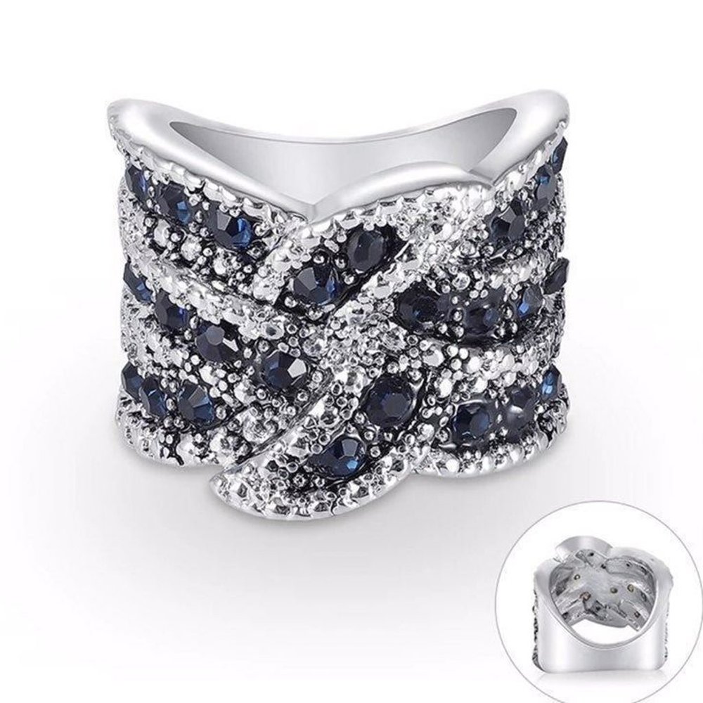 925/18K Stamped Bridal Ring ID10 SIZE7